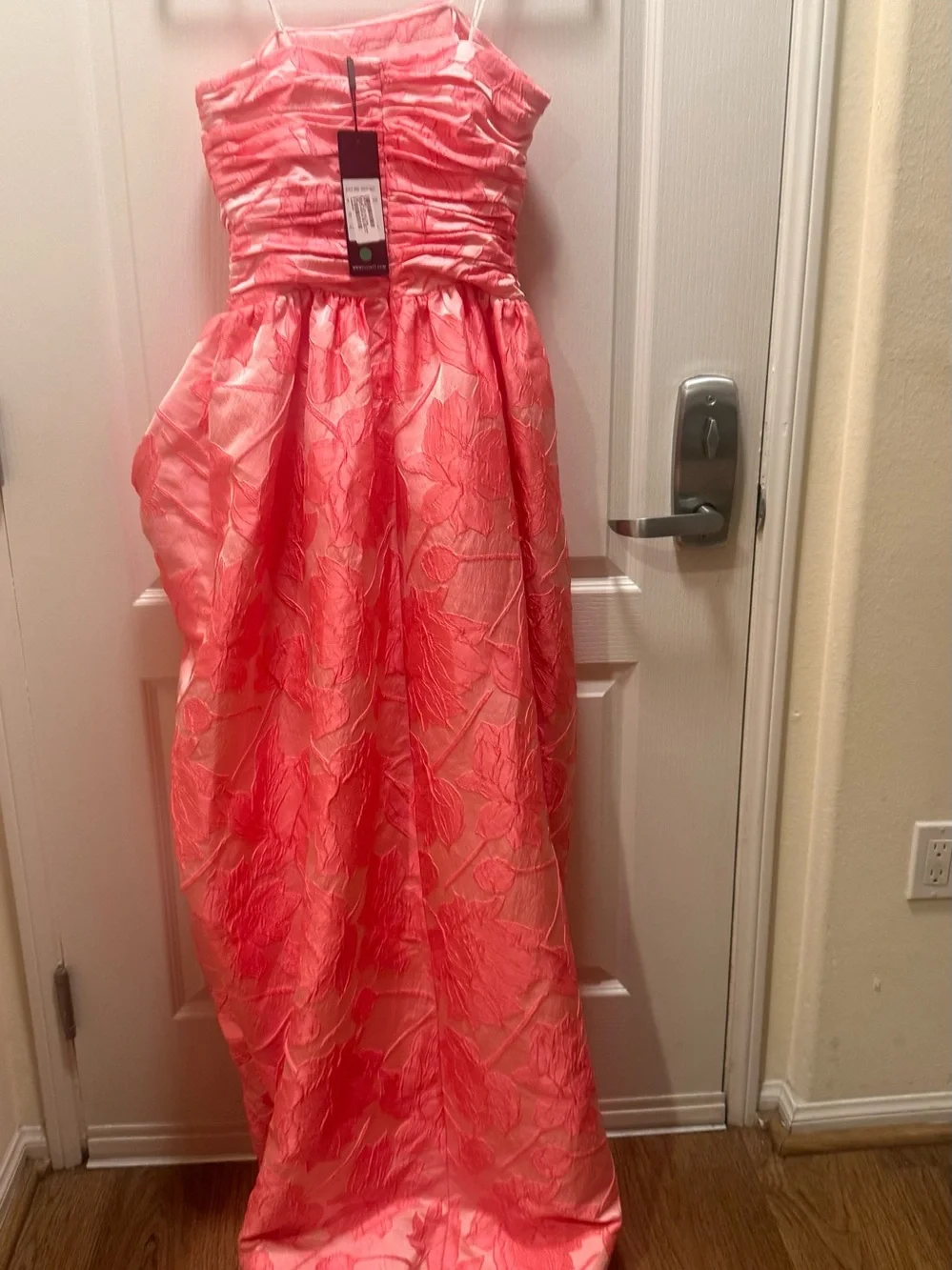 ELLIATT Dionne Strapless Gown in Pink Floral Evening Gown Size S NWT - Picture 6 of 7
